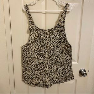 Mahina Cheetah Denim Romper